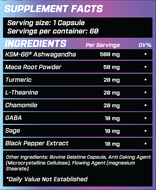 GRIMLABS ASHWAGANDHA 500MG 60 CAPSULES