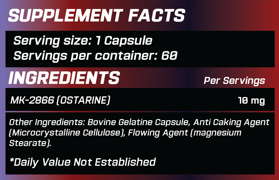 GRIMLABS WRATHFUL MK-2866 (OSTARINE) 60 CAPSULES