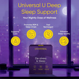 UNIVERSAL U De-Stress & Sleep MULTIVITAMIN Ashwagandha & THEANINE & VALERIAN Root & MELATONIN 30 PILL Packs
