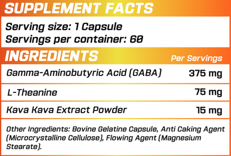 GRIMLABS GABA 500 MG 60 CAPSULES
