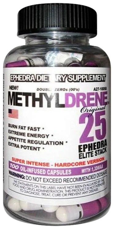Cloma Pharma Methyldrene Elite stack Fat Burner 100 caps