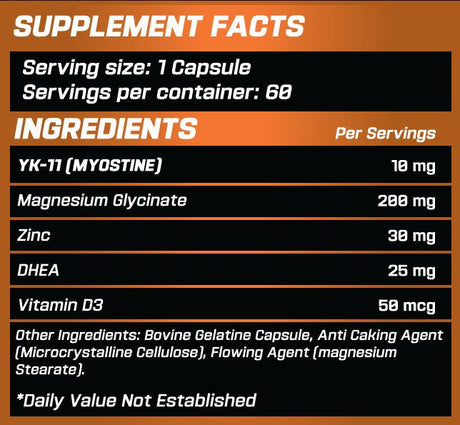 GRIMLABS YK-11 10 MG 60 CAPSULES