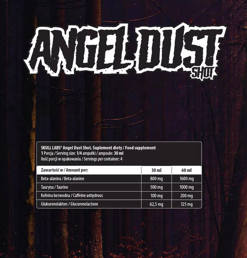 Skull Labs Angel Dust Shot Box Pump Pre-Workout (24 x 120 ml) - 48 servis
