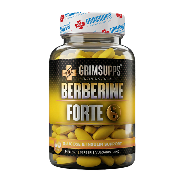 GRIMSUPPS BERBERINE FORTE(BERBERIS VULGARIS) ALPHA LIPOC ACID & ZINC & CHROMIUM 60 TABLETS