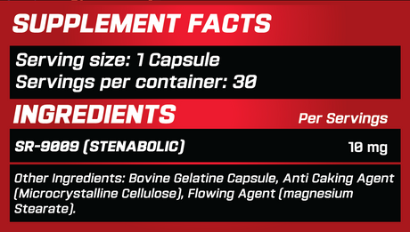 GRIMLABS BLOODLUST SR-9009 STENABOLIC 30 CAPSULES