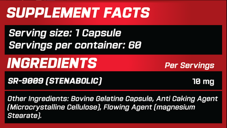 GRIMLABS BLOODLUST SR-9009 STENABOLIC 60 CAPSULES