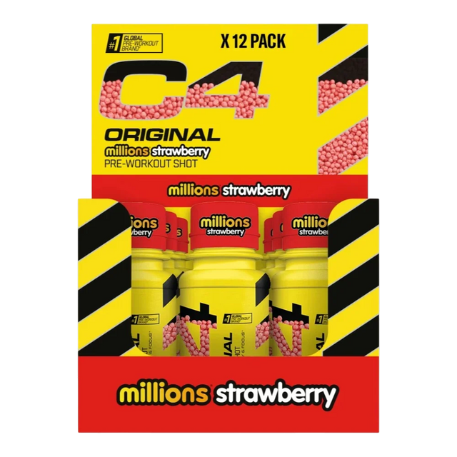 C4 ORIGINAL PRE-WORKOUT SHOT STRAWBERRY 12 PACK