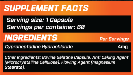 GRIMLABS CYPROHEPTADINE MASS & GROWTH 60 CAPS