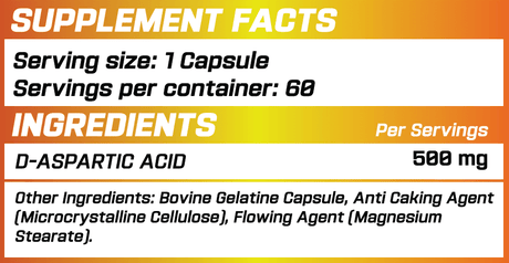 GRIMLABS D-ASPARTIC ACID 60 CAPSULES