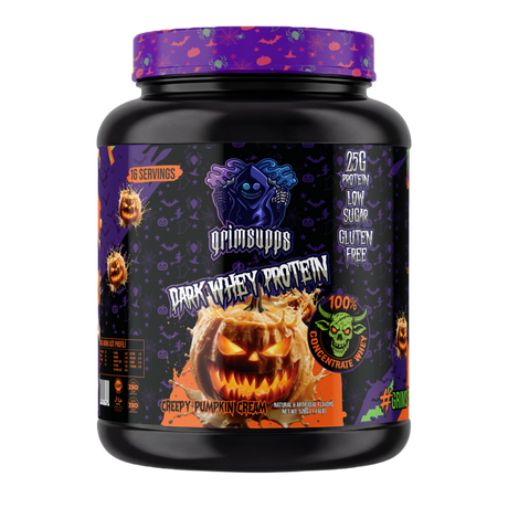 GRIMSUPPS DARK WHEY PUMPKIN FLAVOR PROTEIN 16 SERVINGS