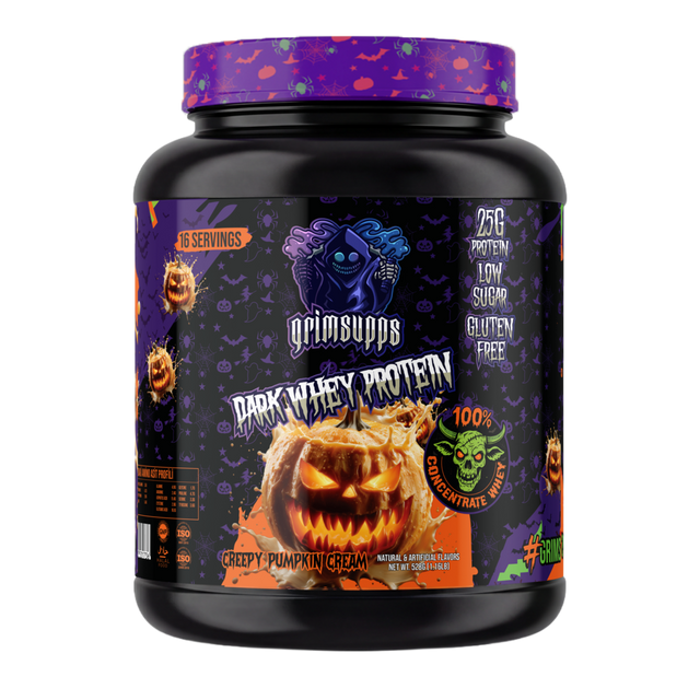 GRIMSUPPS DARK WHEY PUMPKIN FLAVOR PROTEIN 16 SERVINGS