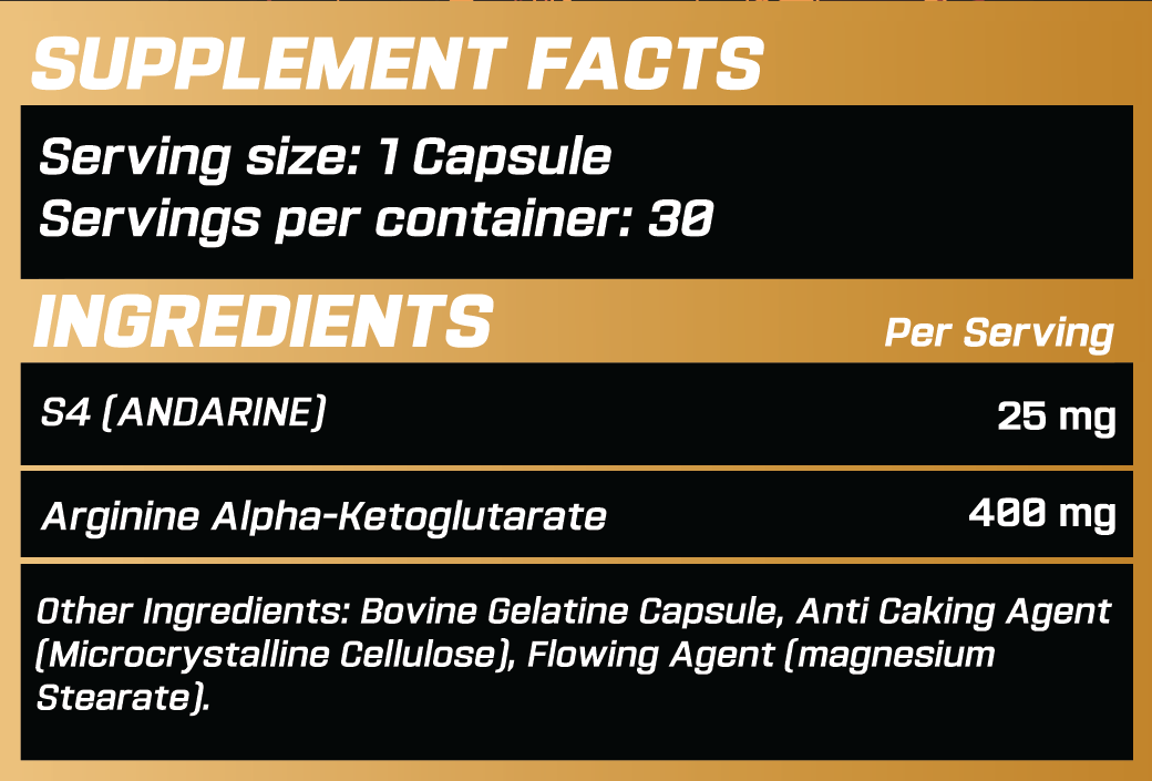 GRIMLABS GENESIS S4 (ANDARINE) 25MG 30 CAPSULES