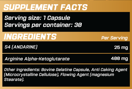 GRIMLABS GENESIS S4 (ANDARINE) 25MG 30 CAPSULES