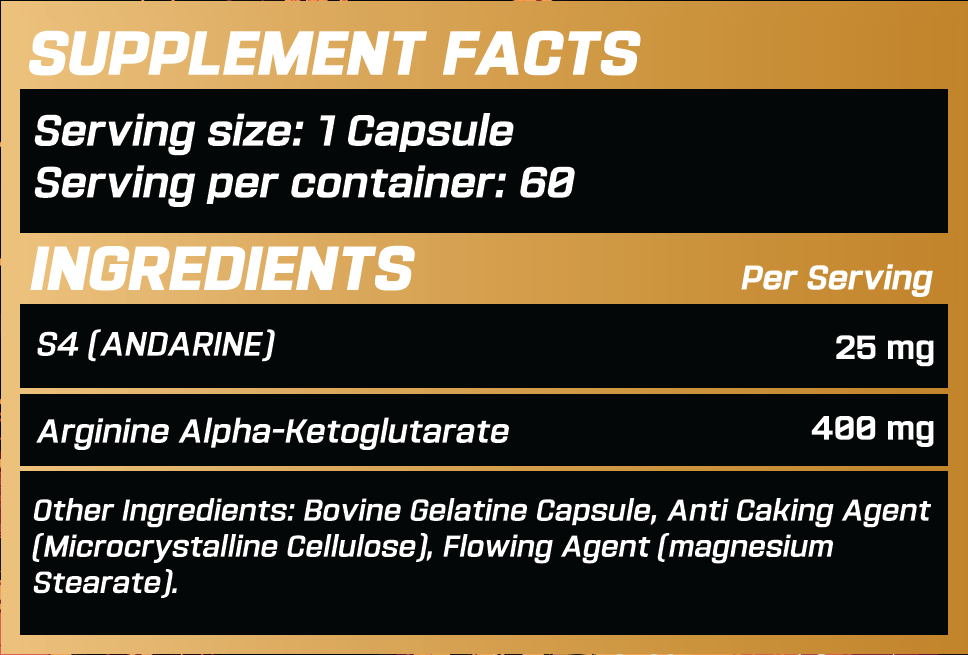 GRIMLABS GENESIS S4 (ANDARINE) 25MG 60 CAPSULES