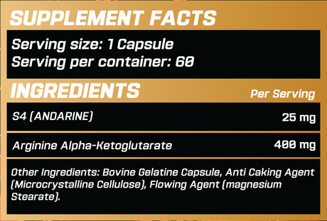 GRIMLABS GENESIS S4 (ANDARINE) 25MG 60 CAPSULES