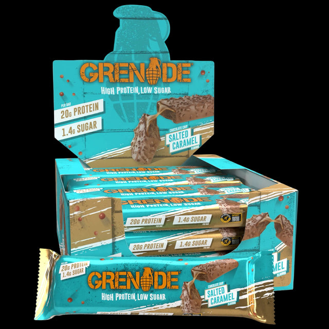Grenade ProteIn Bar 12*60 Gr - Chocolate ChIp Salted Caramel