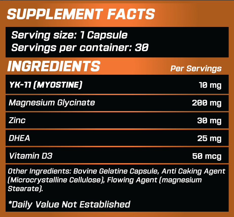 GRIMLABS YK-11 10 MG 30 CAPSULES
