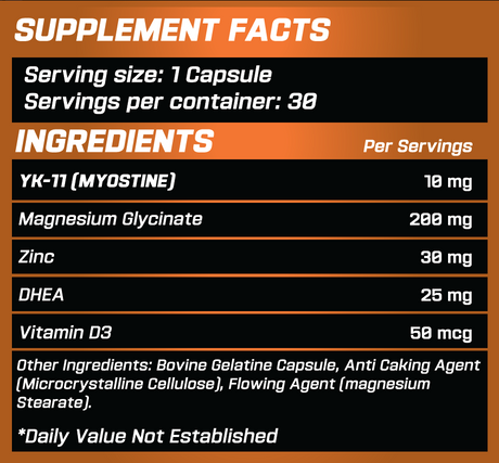 GRIMLABS YK-11 10 MG 30 CAPSULES