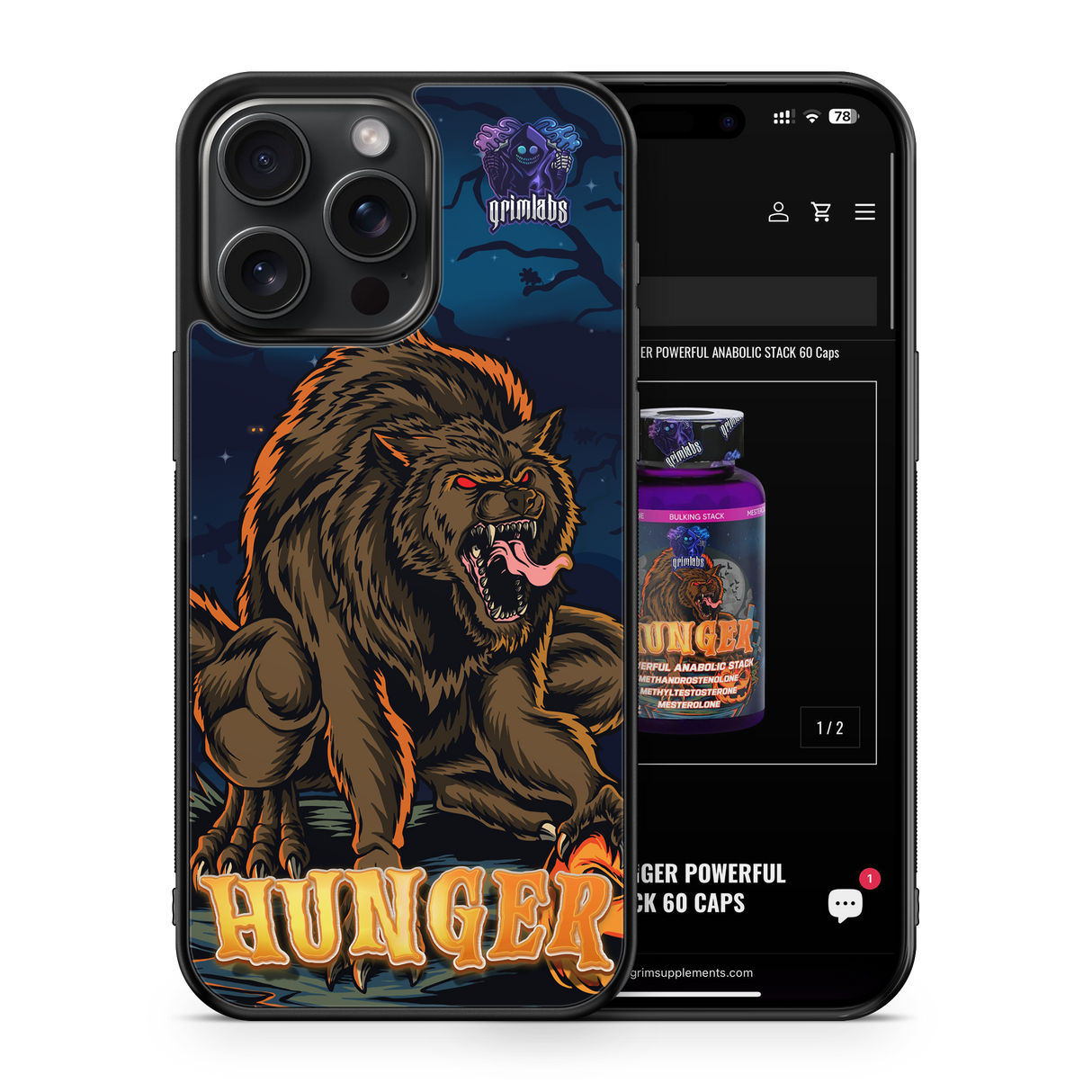 HUNGER DESIGN IPHONE 16 PARLAK TELEFON KILIFI