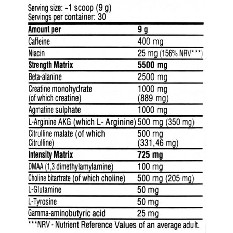 KEVIN LEVRONE SCATTERBRAIN 2.0 30 SERVINGS