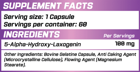 GRIMLABS LAXOGENIN 100MG 60 CAPSULES