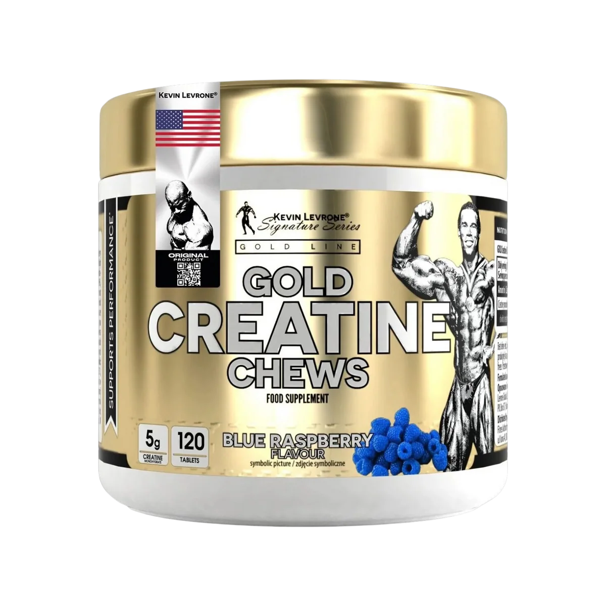 KEVIN LEVRONE CHEWABLE CREATINE BLUE RASPBERRY FLAVOUR 120 TABLET