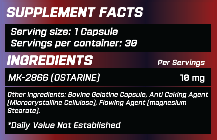 GRIMLABS WRATHFUL MK-2866 (OSTARINE) 30 CAPSULES