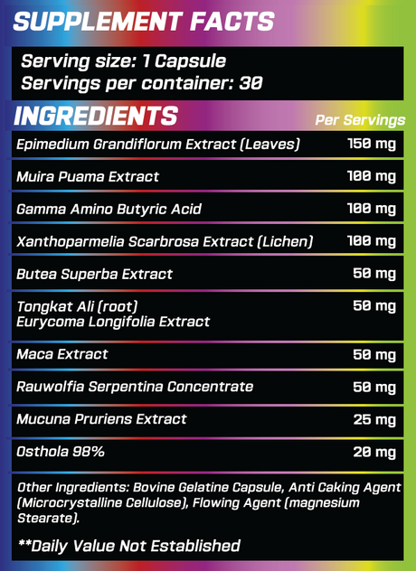 GRIMLABS PORNSTAR EXTREME SEXUAL ENHANCER 30 CAPSULES