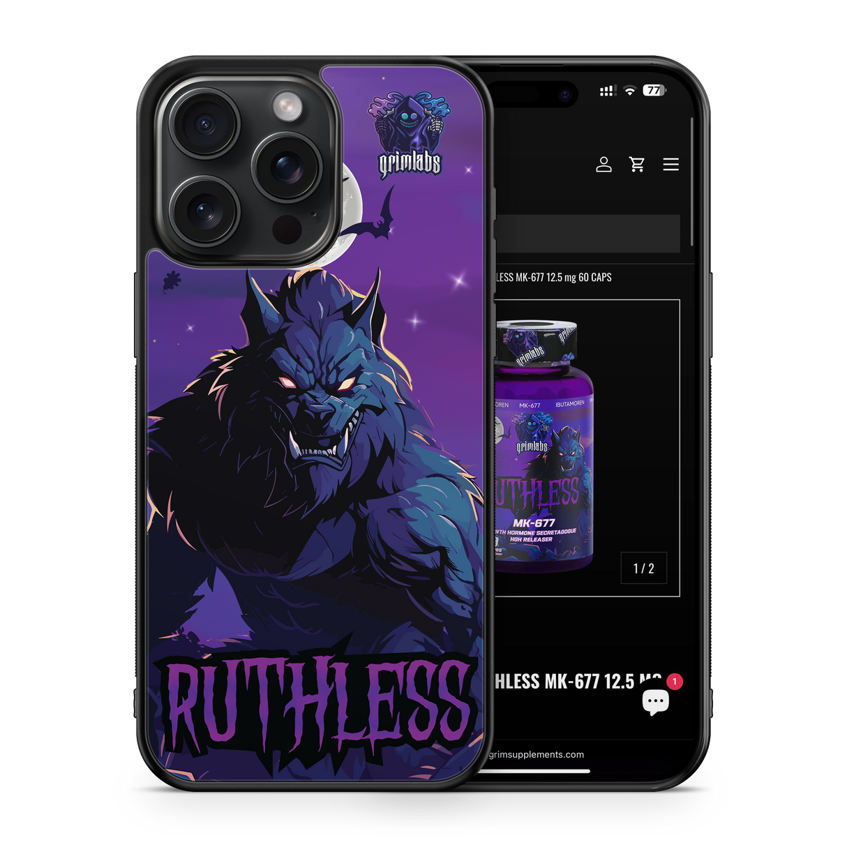 RUTHLESS DESIGN IPHONE 14 PRO MAX PARLAK TELEFON KILIFI