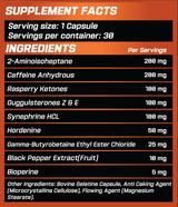 GRIMLABS SHREDDER THERMOGENIC FAT BURNER 30 CAPSULES