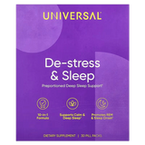 UNIVERSAL DE-STRESS & SLEEP MULTIVITAMIN Ashwagandha & Theanıne & Valerıan Root & Melatonın 30 Pıll Packs